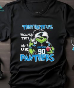Official They Hate US Carolina Panthers Football Santa Grinch Christmas shirt