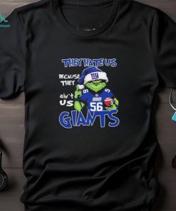 Official They Hate US New York Giants Football Santa Grinch Christmas shirt