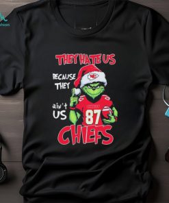 Official Travis Kelce Grinch They Hate Us Because Ain’t Us Kansas City Chiefs Christmas Shirt, hoodie, sweater, long sleeve and tank top Official Travis Kelce Grinch They Hate Us Because Ain’t Us Kansas City Chiefs Christmas Shirt