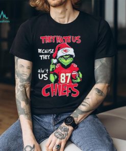 Official Travis Kelce Grinch They Hate Us Because Ain’t Us Kansas City Chiefs Christmas Shirt, hoodie, sweater, long sleeve and tank top Official Travis Kelce Grinch They Hate Us Because Ain’t Us Kansas City Chiefs Christmas Shirt