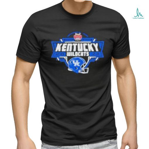 Official Trending Kentucky Wildcats 2023 Taxslayer Gator Bowl Helmet And Logo Shirt