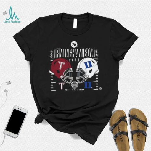 Official Troy Trojans Vs Duke Blue Devils 2023 Birmingham Bowl Head To Head Shirt