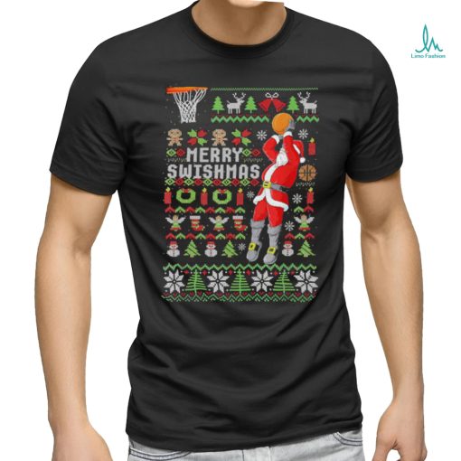 Official Ugly Merry Christmas Basketball Xmas Pajama T Shirt