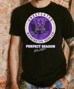 Official Undefeated 2023 Washington Huskies Perfect Season Signatures Shirt