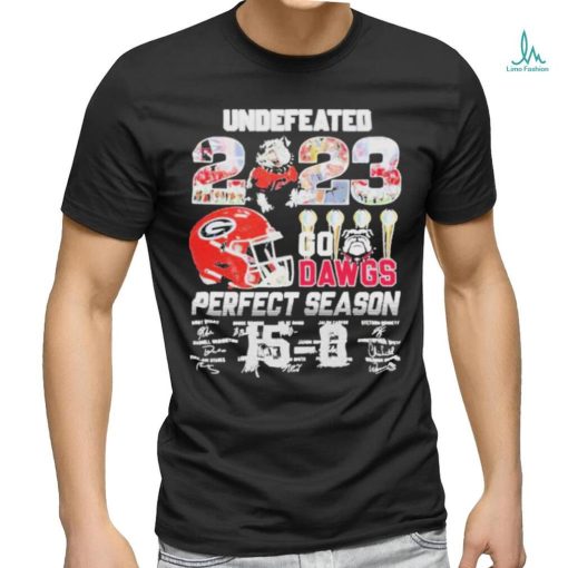 Official Undefeated Georgia Bulldogs Perfect Season T Shirt