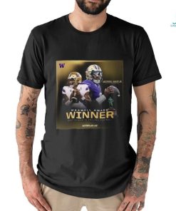Official Washington Huskies 2023 CFB Playoff Maxwell Award Winner Best Player In College Football Shirt