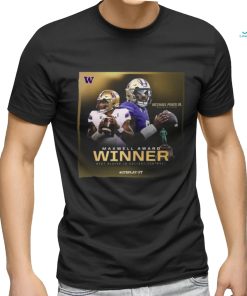 Official Washington Huskies 2023 CFB Playoff Maxwell Award Winner Best Player In College Football Shirt