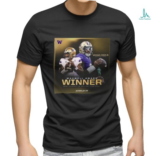 Official Washington Huskies 2023 CFB Playoff Maxwell Award Winner Best Player In College Football Shirt