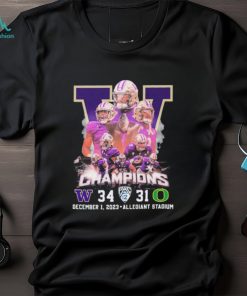 Official Washington Huskies Pac 12 Champions 34 31 Oregon December 1, 2023 Shirt, hoodie, sweater, long sleeve and tank top Official Washington Huskies Pac 12 Champions 34 31 Oregon December 1, 2023 Shirt