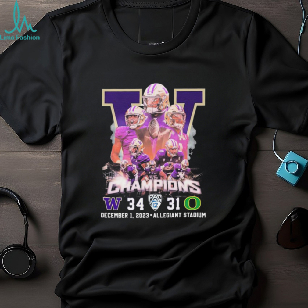 Official Washington Huskies Pac 12 Champions 34 31 Oregon December 1, 2023 Shirt Official Washington Huskies Pac 12 Champions 34 31 Oregon December 1, 2023 Shirt