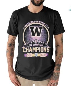 Official Washington Huskies Skyline PAC 12 Football Champions 2023 T Shirt