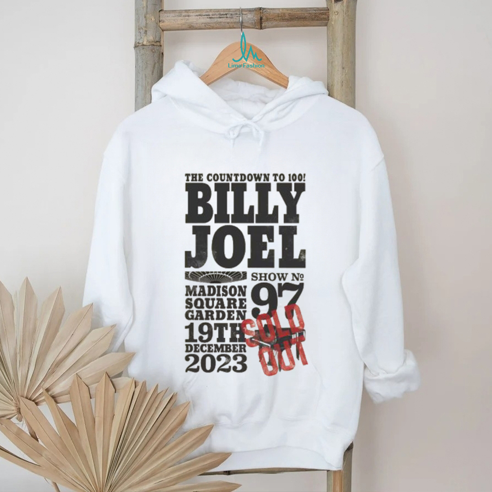 Official billy Joel The Countdown To 100 Madison Square Garden 19th December 2023 T Shirt Official billy Joel The Countdown To 100 Madison Square Garden 19th December 2023 T Shirt