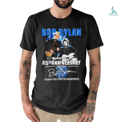 Official bob Dylan 65th Anniversary 1959 – 2024 Thank You For The Memories T shirt