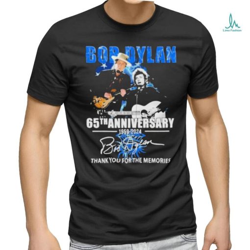 Official bob Dylan 65th Anniversary 1959 – 2024 Thank You For The Memories T shirt