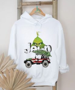 Official car Pine Tree Jeep Grinch American Merry Christmas Shirt