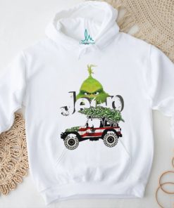 Official car Pine Tree Jeep Grinch American Merry Christmas Shirt