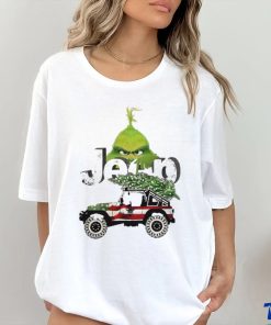 Official car Pine Tree Jeep Grinch American Merry Christmas Shirt