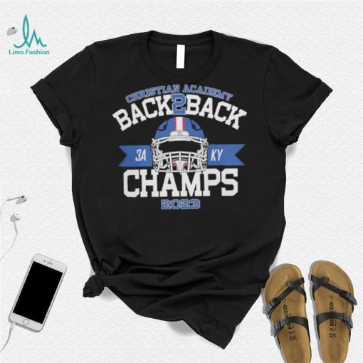 Official christian academy back 2 back 2023 football champioship red shirt