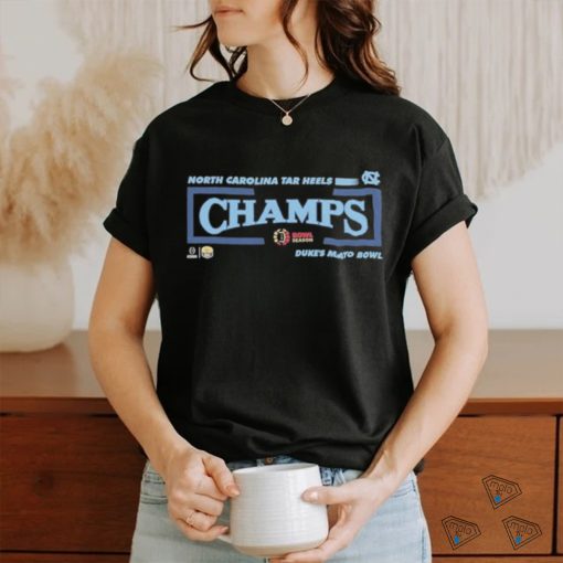 Official congratulations North Carolina Tar Heels Football Is Champions Of Duke’s Mayo Bowl College Football Bowl Games Season 2023 2024 T Shirt