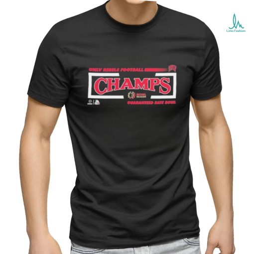 Official congratulations UNLV Rebels Football Is Champions Of Guaranteed Rate Bowl College Football Bowl Games Season 2023 2024 T Shirt