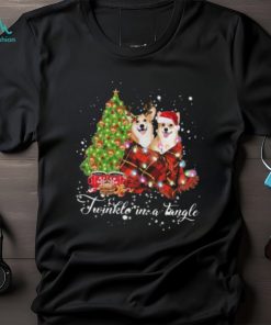 Official corgi Twinkle In A Tangle Christmas Tree T Shirt