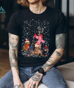 Official dachshund Baby Walk Through The Christmas Snow T Shirt