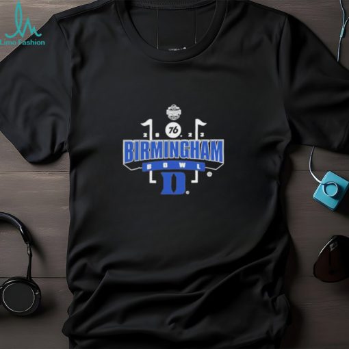 Official duke Blue Devils Birmingham Bowl 76 2023 Logo T Shirt