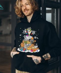 Official full Of Cats I’m Ok Merry Christmas Tree T Shirt