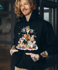 Official full Of Guinea Pigs I’m Ok Merry Christmas Tree T Shirt