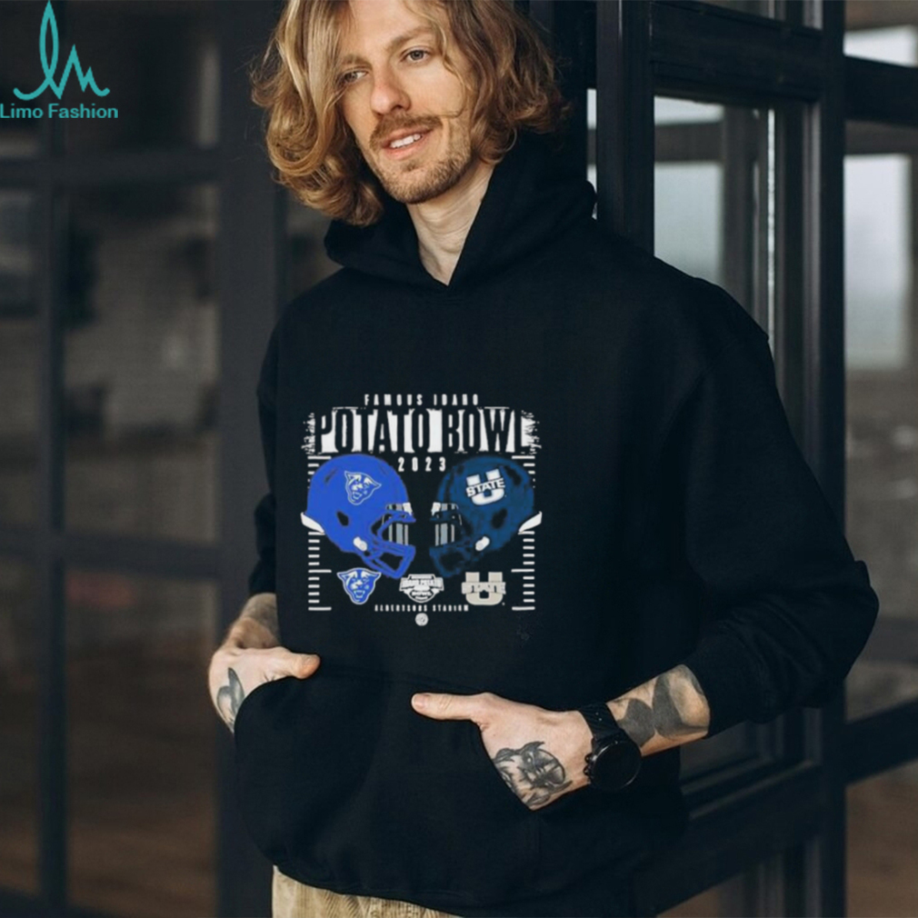 Official georgia State Panthers vs Utah State Aggies Helmet Famous Idaho Potato Bowl 2023 Albertsons Stadium Logo T Shirt Official georgia State Panthers vs Utah State Aggies Helmet Famous Idaho Potato Bowl 2023 Albertsons Stadium Logo T Shirt