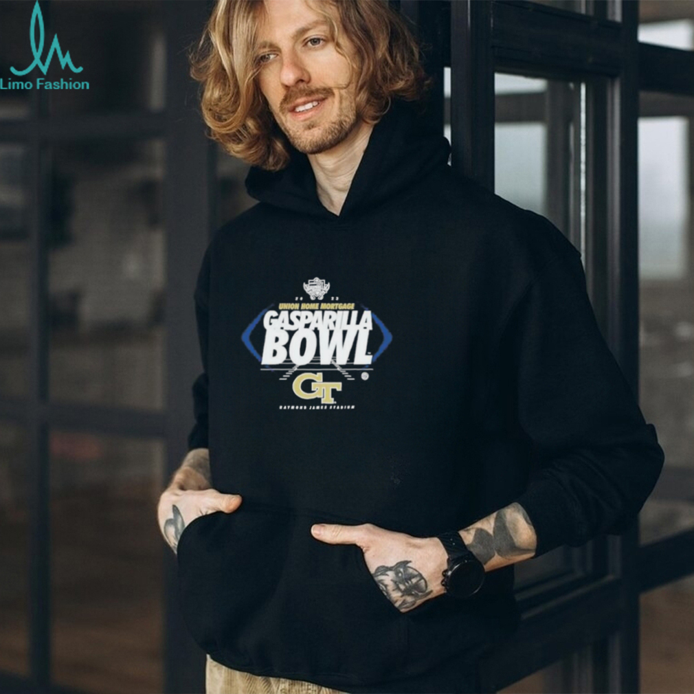 Official georgia Tech Yellow Jackets Union Home Mortgage Gasparilla Bowl Raymond James Stadium 2023 T Shirt Official georgia Tech Yellow Jackets Union Home Mortgage Gasparilla Bowl Raymond James Stadium 2023 T Shirt
