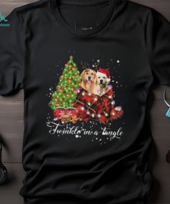 Official golden Retriever Twinkle In A Tangle Christmas Tree T Shirt