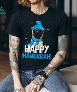 Official happy Hanukkah Pug Chanukah Jewish Christmas T Shirt