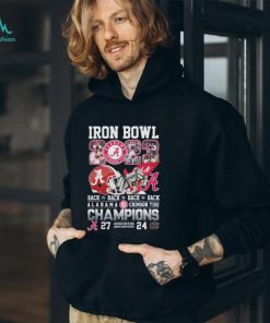 Official iron Bowl 2023 Back To Back To Back To Back Alabama Crimson Tide 27 – 24 Auburn Tigers Nov 25, 2023 Jordan Hare Stadium T Shirt