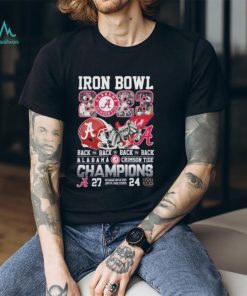 Official iron Bowl 2023 Back To Back To Back To Back Alabama Crimson Tide 27 – 24 Auburn Tigers Nov 25, 2023 Jordan Hare Stadium T Shirt