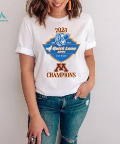 Official minnesota Football 2023 Quick Lane Bowl Champion Logo Shirt