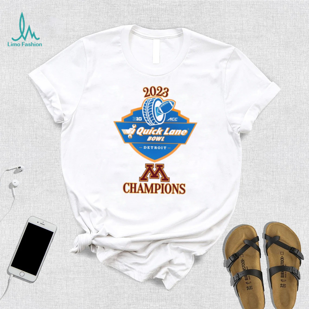 Official minnesota Football 2023 Quick Lane Bowl Champion Logo Shirt Official minnesota Football 2023 Quick Lane Bowl Champion Logo Shirt