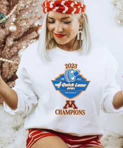 Official minnesota Football 2023 Quick Lane Bowl Champion Logo Shirt