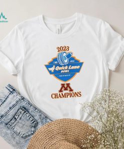 Official minnesota Football 2023 Quick Lane Bowl Champion Logo Shirt