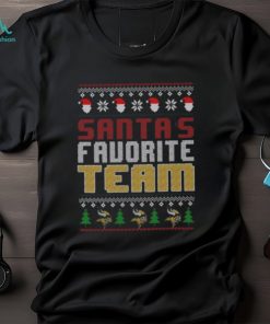 Official minnesota Vikings Santa’s Favorite Team Ugly Christmas 2023 T Shirt