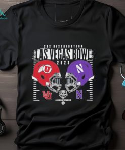 Official northwestern Wildcats vs Utah Utes Helmet SRS Distribution Las Vegas Bowl 2023 T Shirt