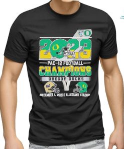 Official oregon Ducks 2023 PAC 12 Football Champions T Shirt