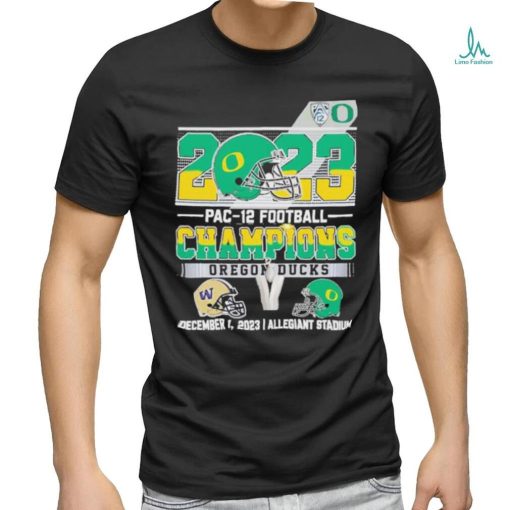 Official oregon Ducks 2023 PAC 12 Football Champions T Shirt