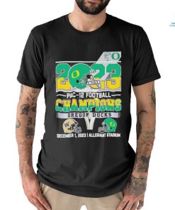 Official oregon Ducks 2023 PAC 12 Football Champions T Shirt