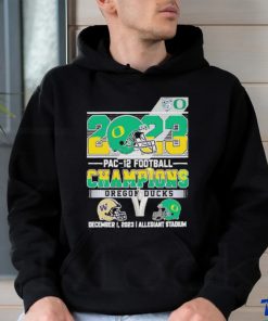 Official oregon Ducks 2023 PAC 12 Football Champions T Shirt