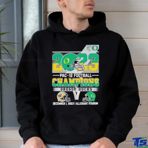 Official oregon Ducks 2023 PAC 12 Football Champions T Shirt