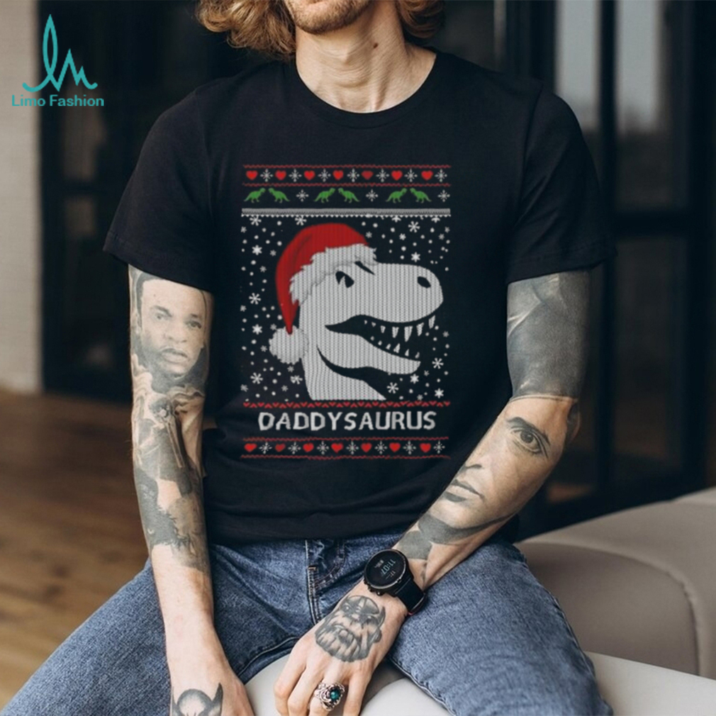 Official santa Daddy Saurus Ugly Christmas 2023 T Shirt Official santa Daddy Saurus Ugly Christmas 2023 T Shirt