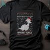 Official santa Penguin Diamond Snow Flower Christmas T Shirt