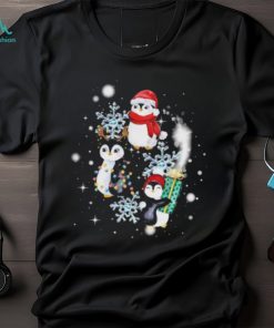 Official santa Penguin Diamond Snow Flower Christmas T Shirt