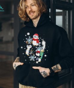 Official santa Penguin Diamond Snow Flower Christmas T Shirt